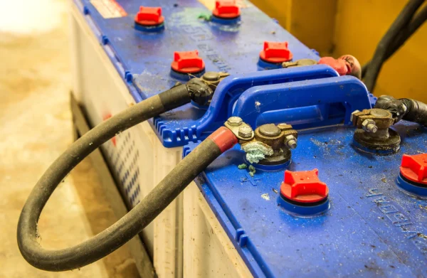 Banco de baterías para UPS industrial en centro de datos