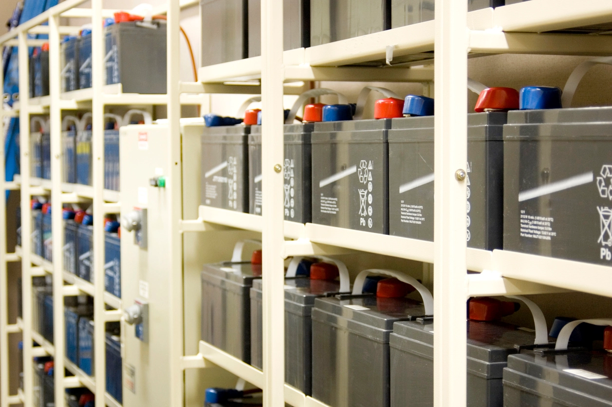 Instalación de banco de baterías VRLA PowerSafe en subestación