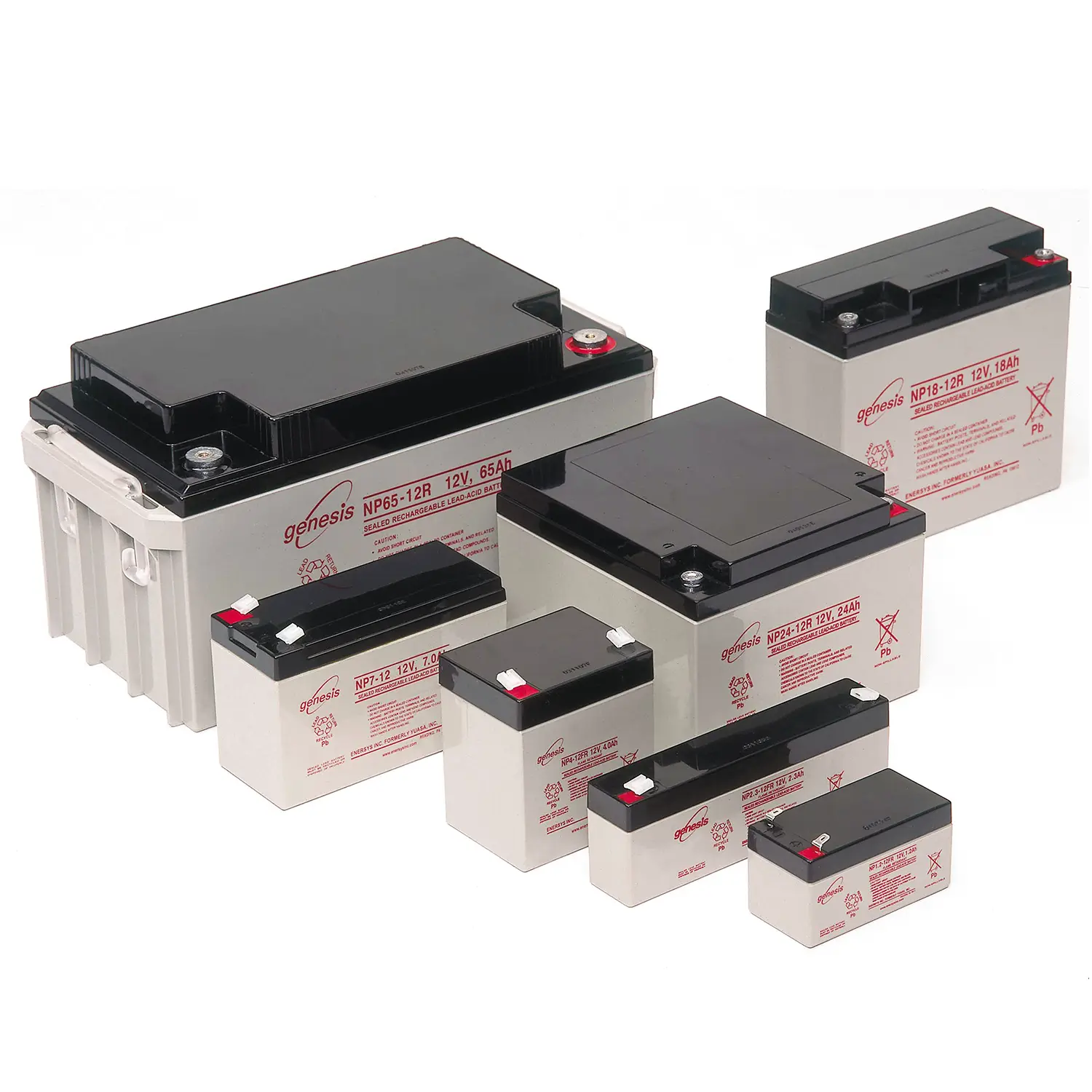 Batería Genesis NP VRLA sellada plomo-calcio 1-200Ah para UPS y telecomunicaciones en México.